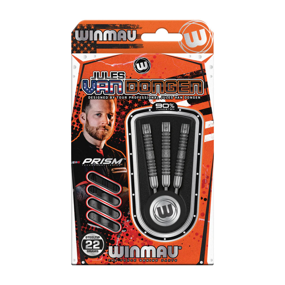 Winmau Jules van Dongen 90% Tungsten Steel Tip Darts