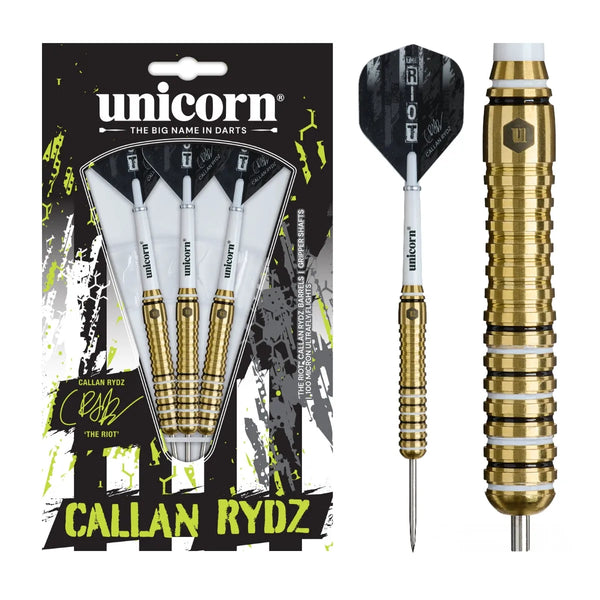 Unicorn Callan Rydz Brass Steel Tip Darts-1-22 GRAM-Premier Darts