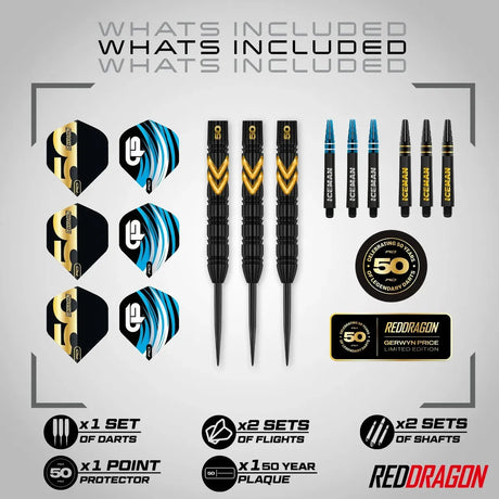 Red Dragon Gerwyn Price 50 Year Limited Edition Player Box-5-23 GRAM-Premier Darts