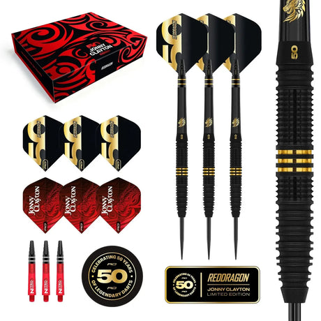 Red Dragon Jonny Clayton 50 Year Limited Edition Player BoxDartsRed Dragon22 GRAMPremier Darts