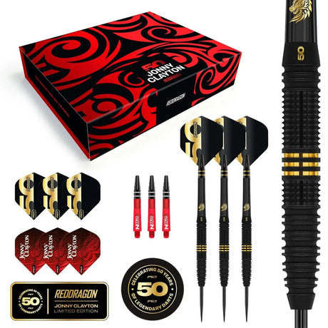 Red Dragon Jonny Clayton 50 Year Limited Edition Player BoxDartsRed Dragon22 GRAMPremier Darts