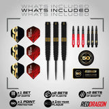Red Dragon Jonny Clayton 50 Year Limited Edition Player Box-Darts-Red Dragon-22 GRAM-Premier Darts
