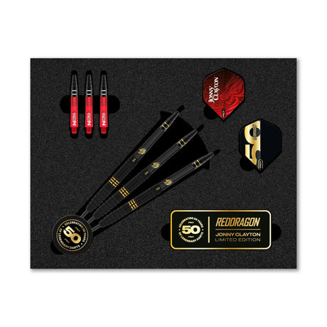 Red Dragon Jonny Clayton 50 Year Limited Edition Player BoxDartsRed Dragon22 GRAMPremier Darts