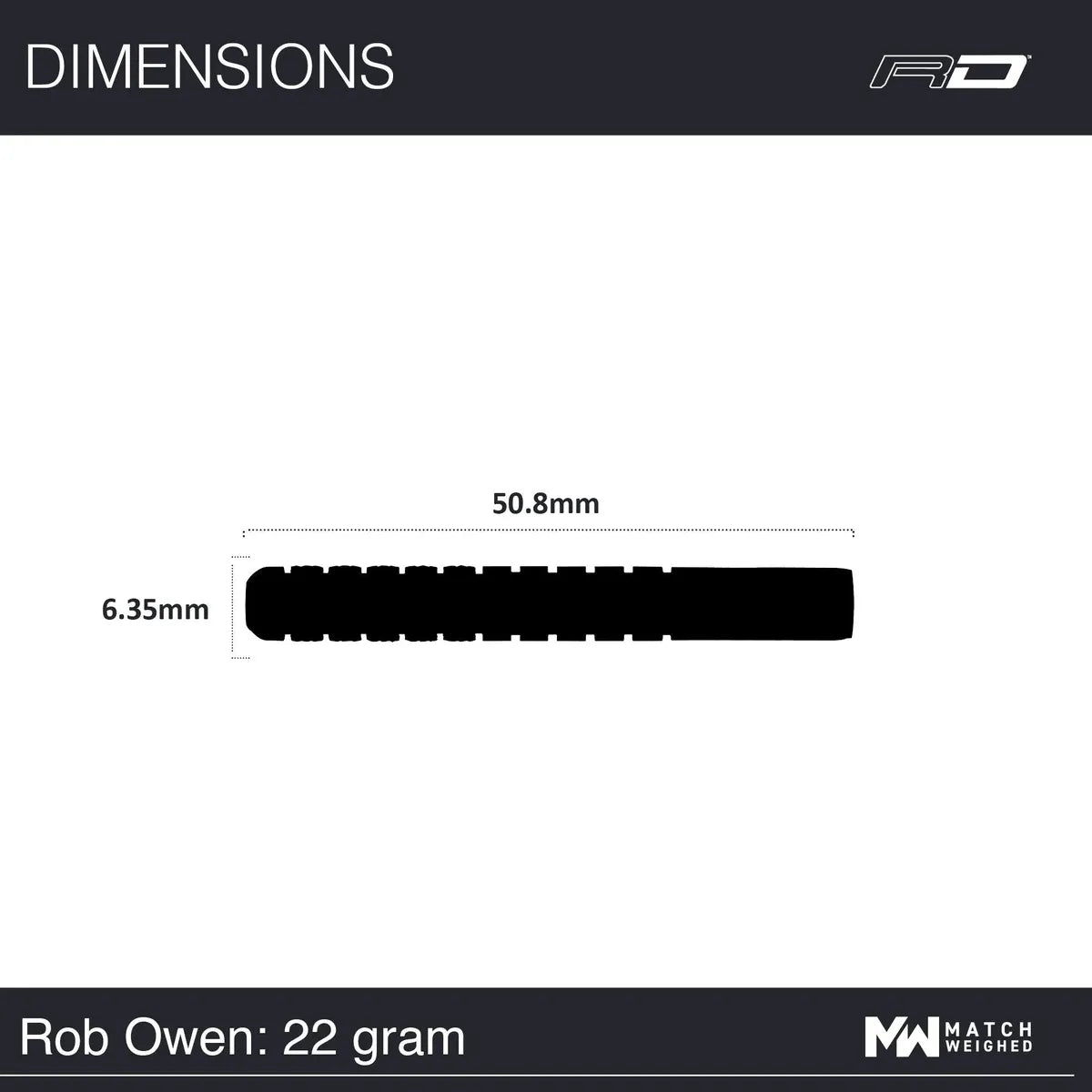 Red Dragon Rob Owen 90% Tungsten Steel Tip Darts
