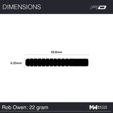 Red Dragon Rob Owen 90% Tungsten Steel Tip Darts