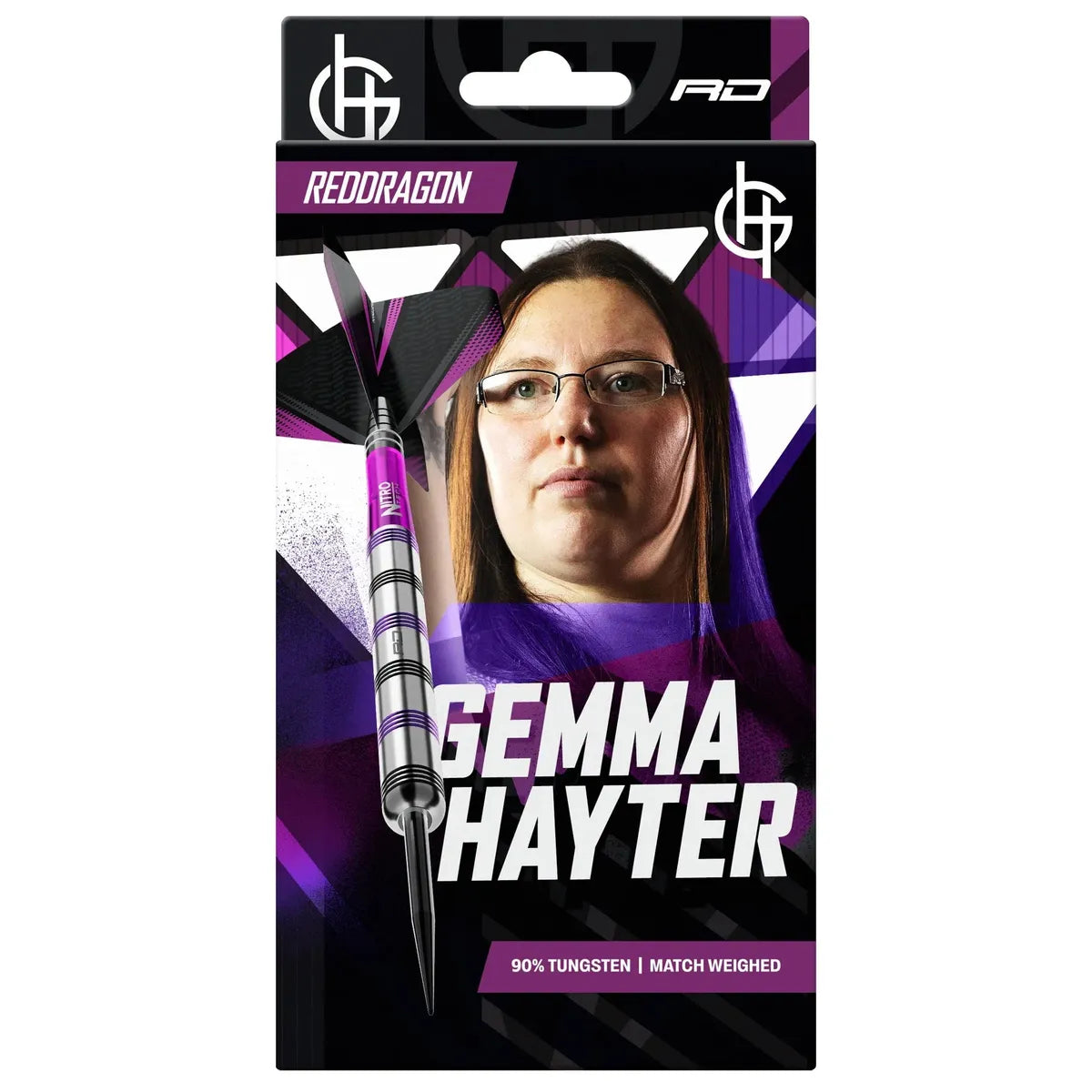 Red Dragon Gemma Hayter 90% Tungsten Steel Tip Darts