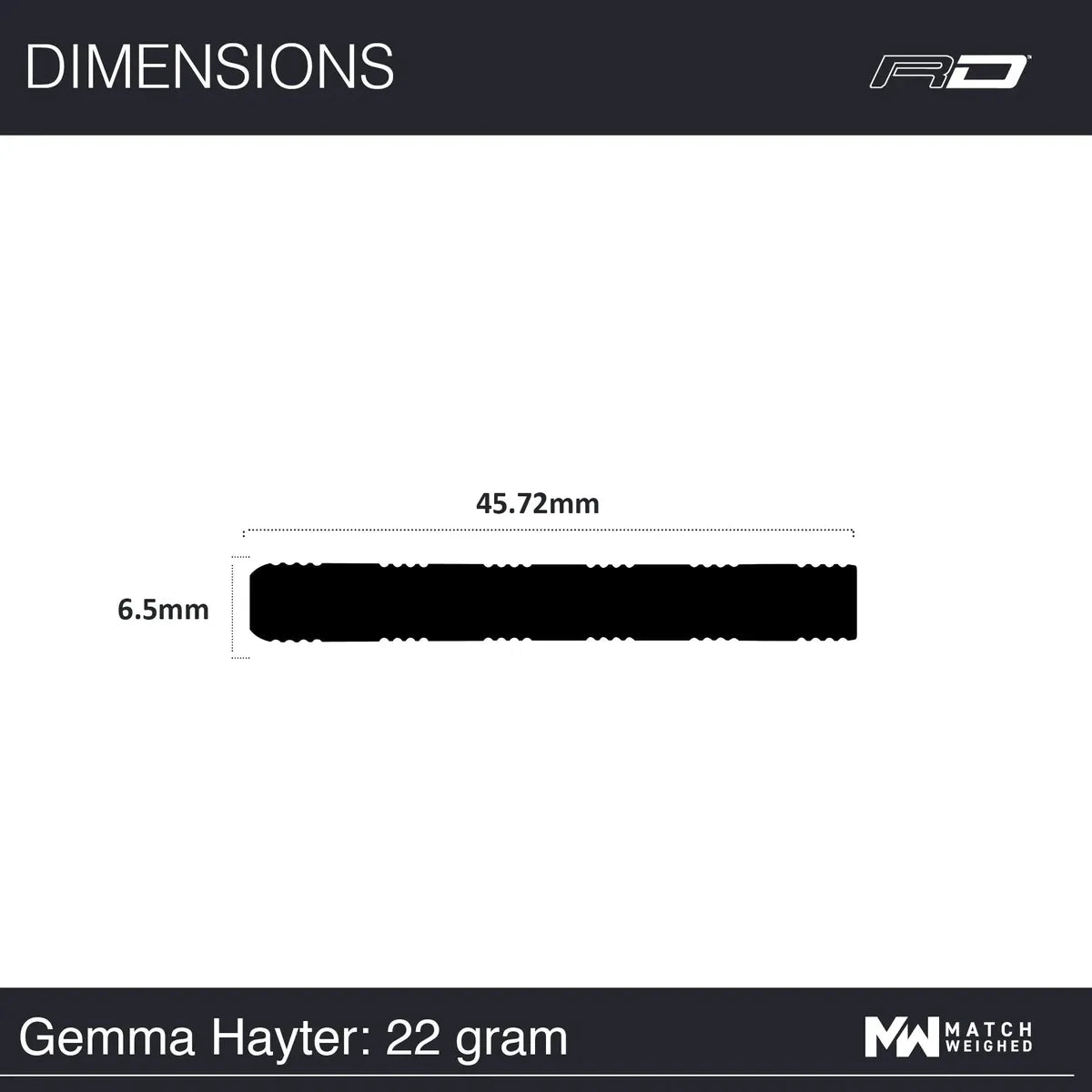 Red Dragon Gemma Hayter 90% Tungsten Steel Tip Darts