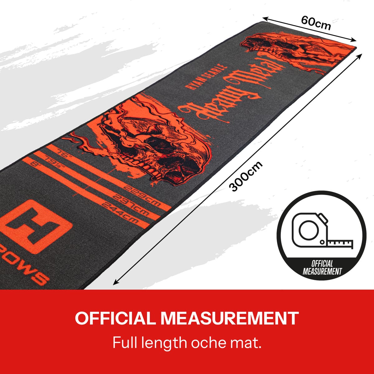 Harrows Ryan Searle Heavy Metal Mat-4-Premier Darts