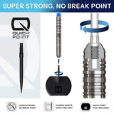 Harrows Flux QP Pro Tungsten Steel Tip Darts-3-22 GRAM-Premier Darts