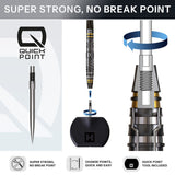 Harrows NX Luxe Tapered QP 90% Tungsten Steel Tip Darts-3-22 GRAM-Premier Darts