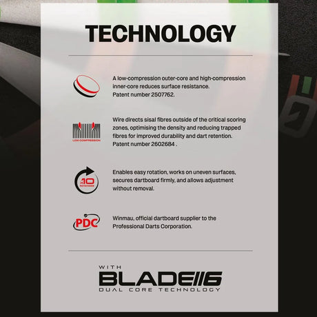 Winmau Equalizer Dartboard - Official PDC Training Dartboard