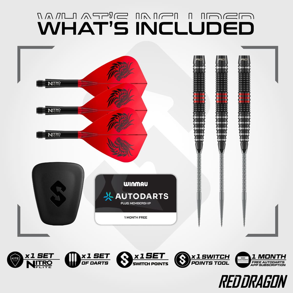 Red Dragon Jonny Clayton RD-PRO SP 90% Tungsten Steel Tip Darts-14-22 GRAM-Premier Darts