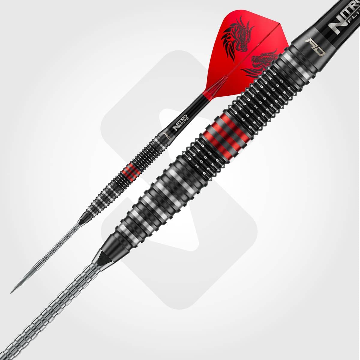 Red Dragon Jonny Clayton RD-PRO SP 90% Tungsten Steel Tip Darts-3-22 GRAM-Premier Darts