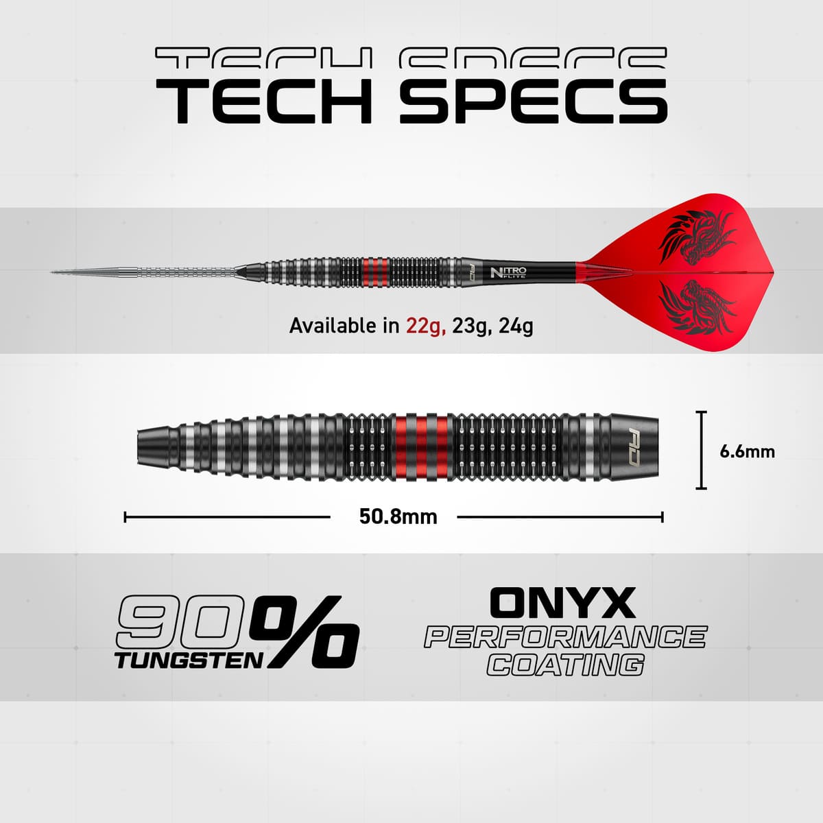 Red Dragon Jonny Clayton RD-PRO SP 90% Tungsten Steel Tip Darts-17-22 GRAM-Premier Darts