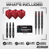 Red Dragon Jonny Clayton RD-ADV 90% Tungsten Soft Tip Darts-3-18 GRAM-Premier Darts