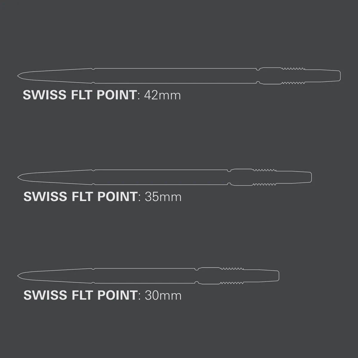 Target Darts Swiss FLT Points-5-Black-30mm-Premier Darts
