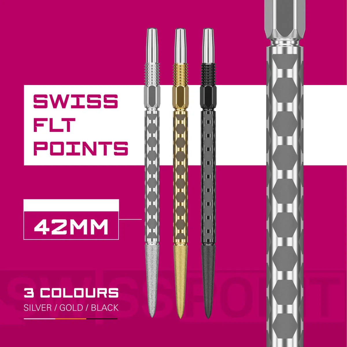 Target Darts Swiss FLT Points-3-Black-30mm-Premier Darts