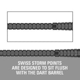 Target Darts Swiss Chrono Storm Points-8-Black-30mm-Premier Darts