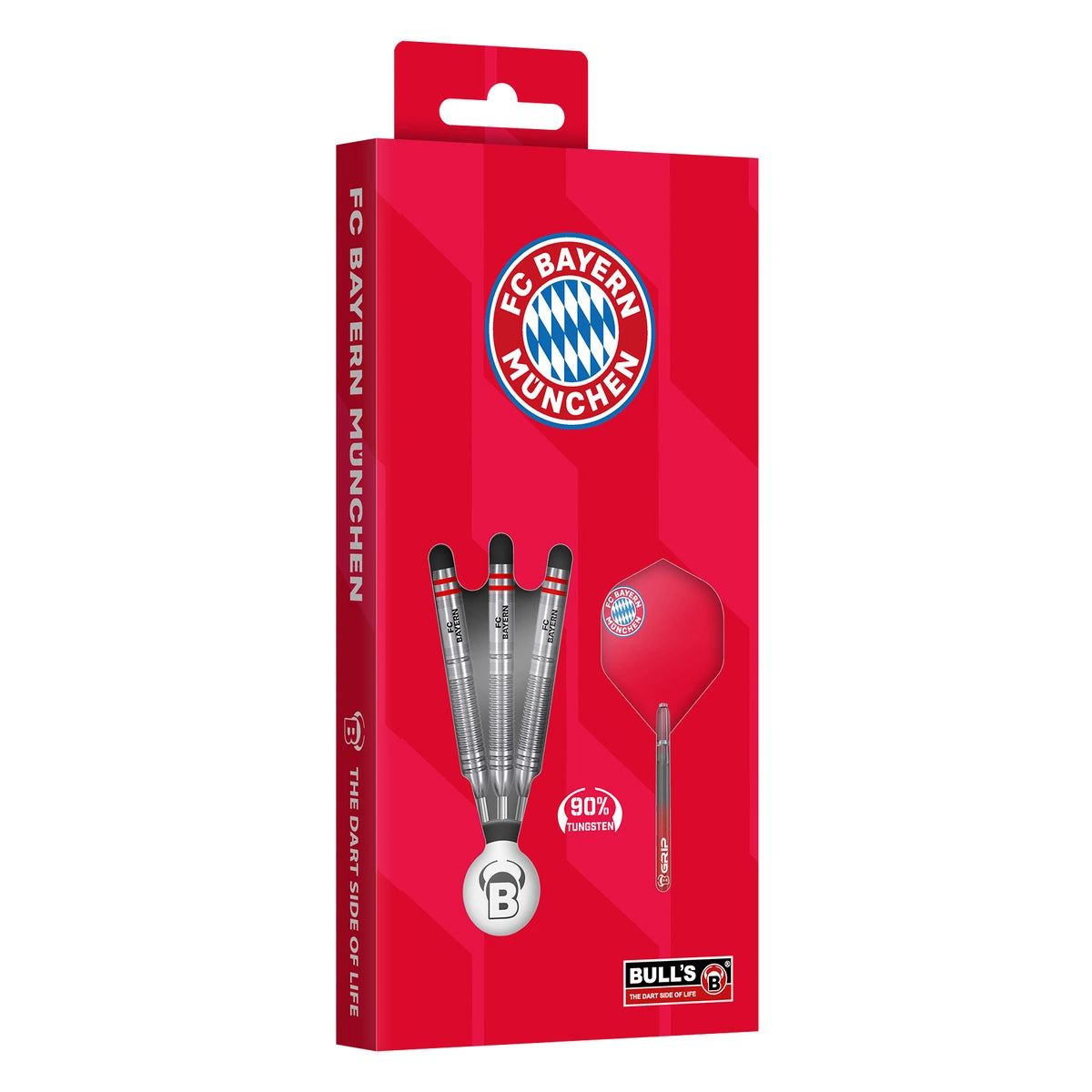 Bull's DE FC Bayern Munich 90% Tungsten Steel Tip Darts-4-24 GRAM-Premier Darts