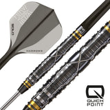 Harrows NX Luxe Tapered QP 90% Tungsten Steel Tip Darts-2-22 GRAM-Premier Darts