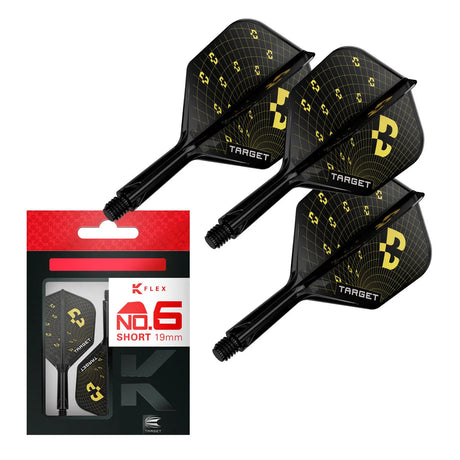 Target Darts Bolide K-Flex Flight System No6-6-Short-Premier Darts