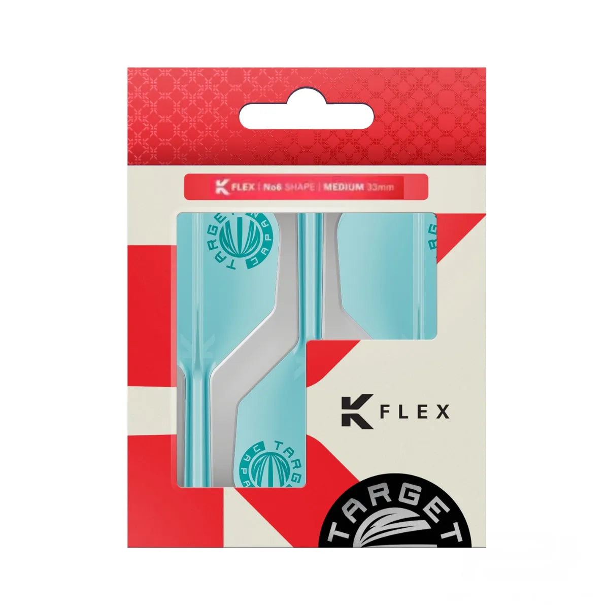 Target Japan Exclusive Edition Aquamarine K-Flex Flight System No6-12-Short-Premier Darts