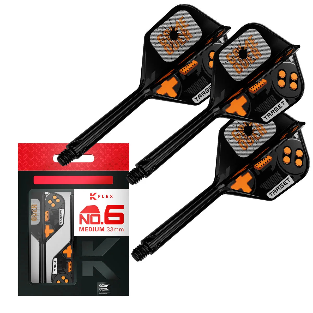Target Darts Game Over K-Flex Flight System No6-8-Medium-Premier Darts