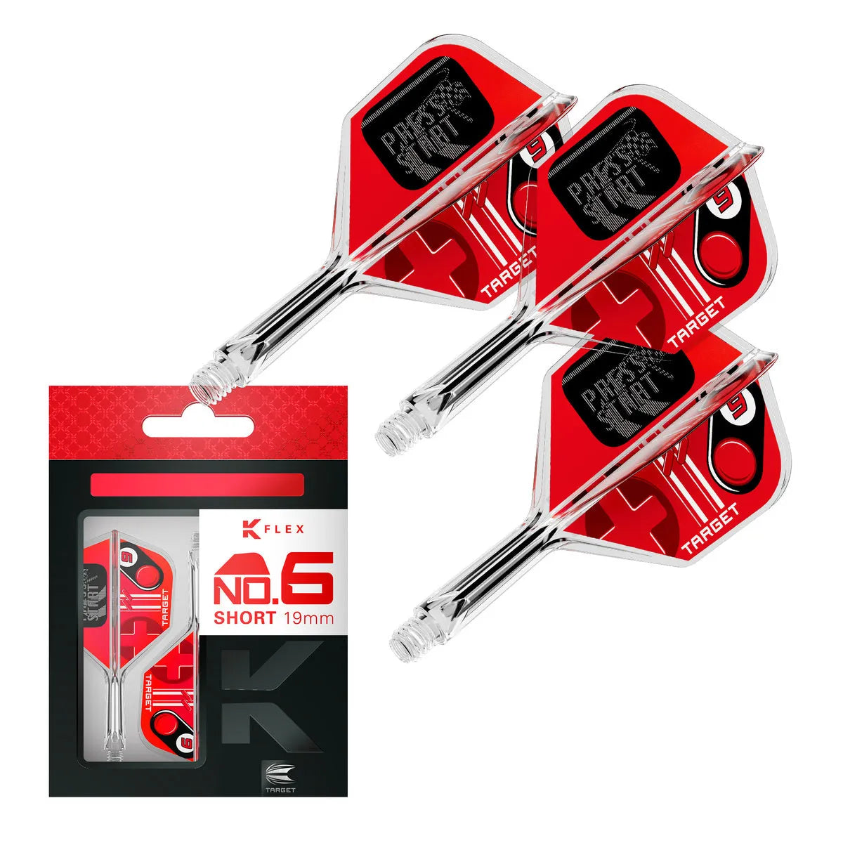 Target Darts Press Start K-Flex Flight System No6-6-Short-Premier Darts