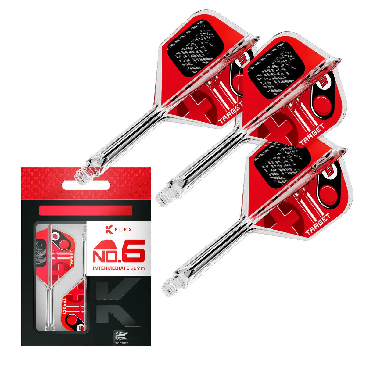 Target Darts Press Start K-Flex Flight System No6-7-Intermediate-Premier Darts