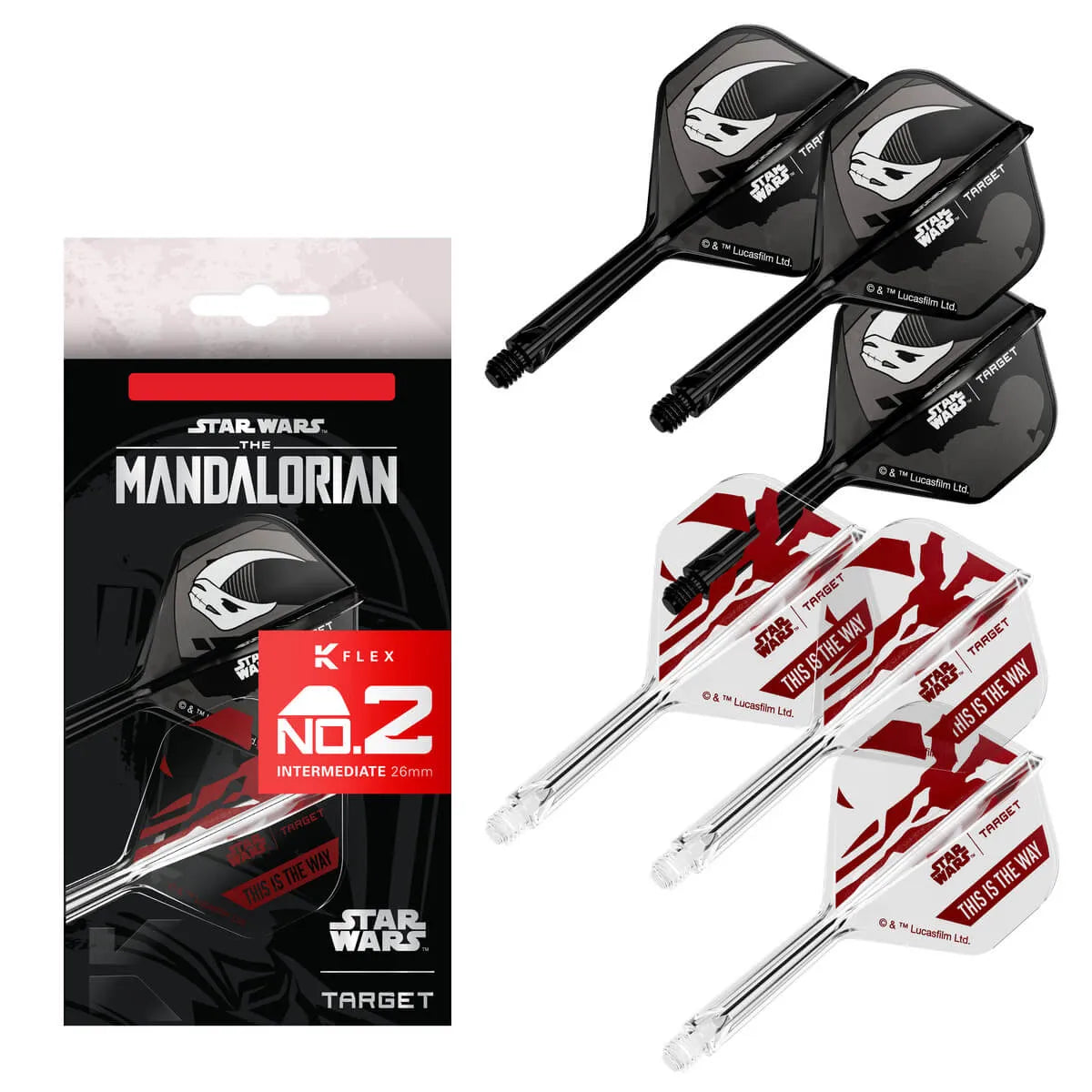 Star Wars | Target Mandalorian K-Flex Flight System No2 Gift Set-10-Intermediate-Premier Darts