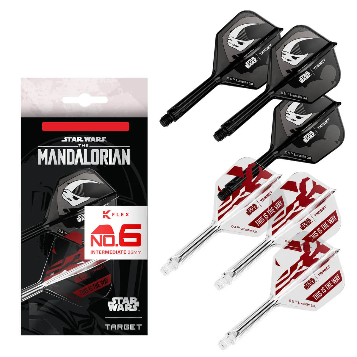 Star Wars | Target Mandalorian K-Flex Flight System No6 Gift Set-10-Intermediate-Premier Darts