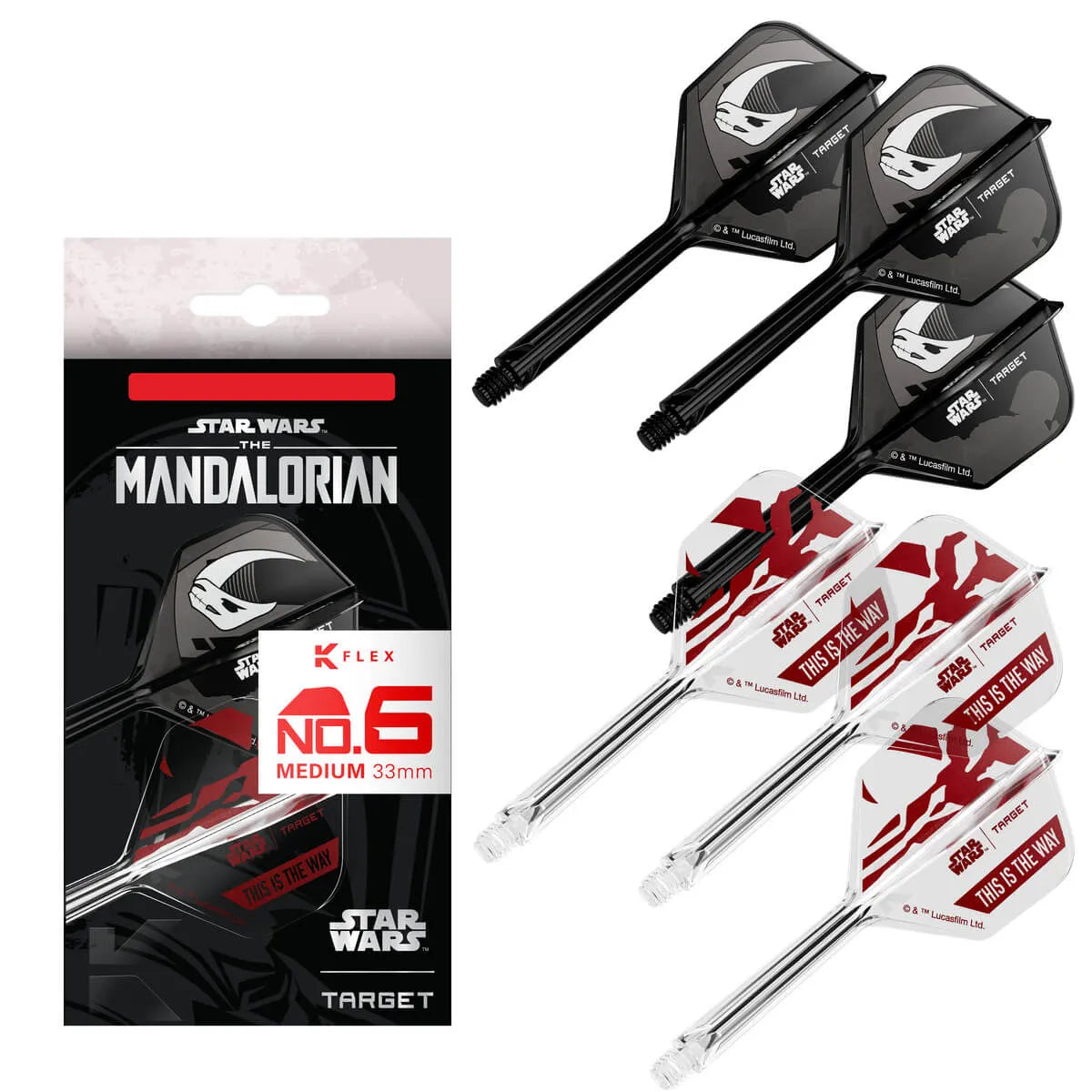 Star Wars | Target Mandalorian K-Flex Flight System No6 Gift Set-11-Medium-Premier Darts