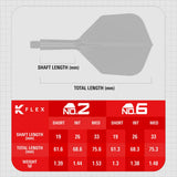 Target Darts K-Flex Flight System No6 2026-5-Black-Short-Premier Darts