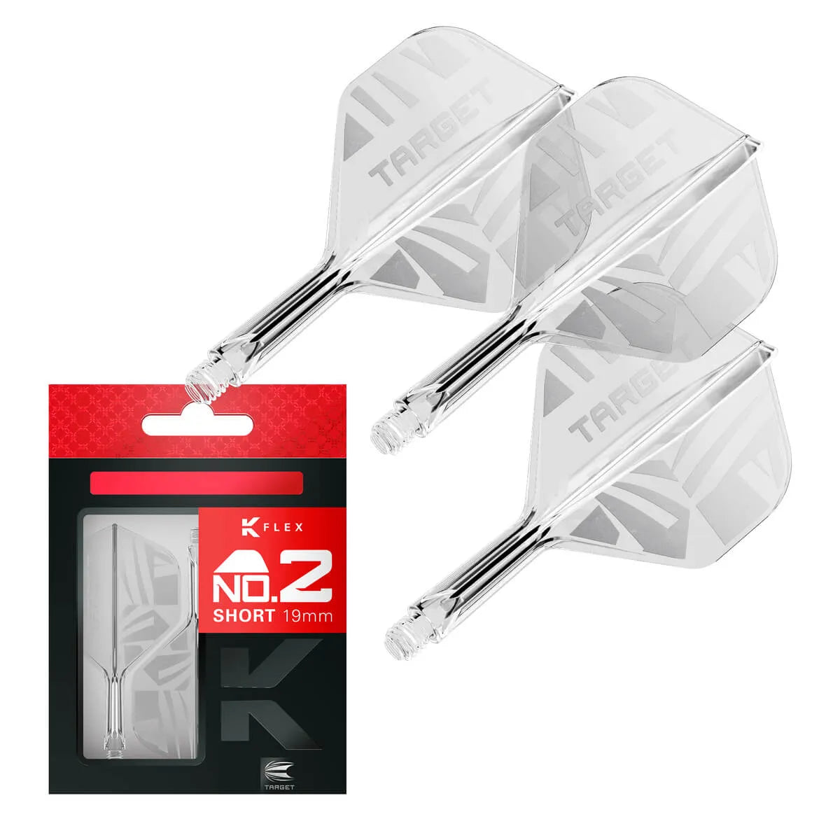 Target Darts K-Flex Flight System No2 2026-12-Red-Short-Premier Darts