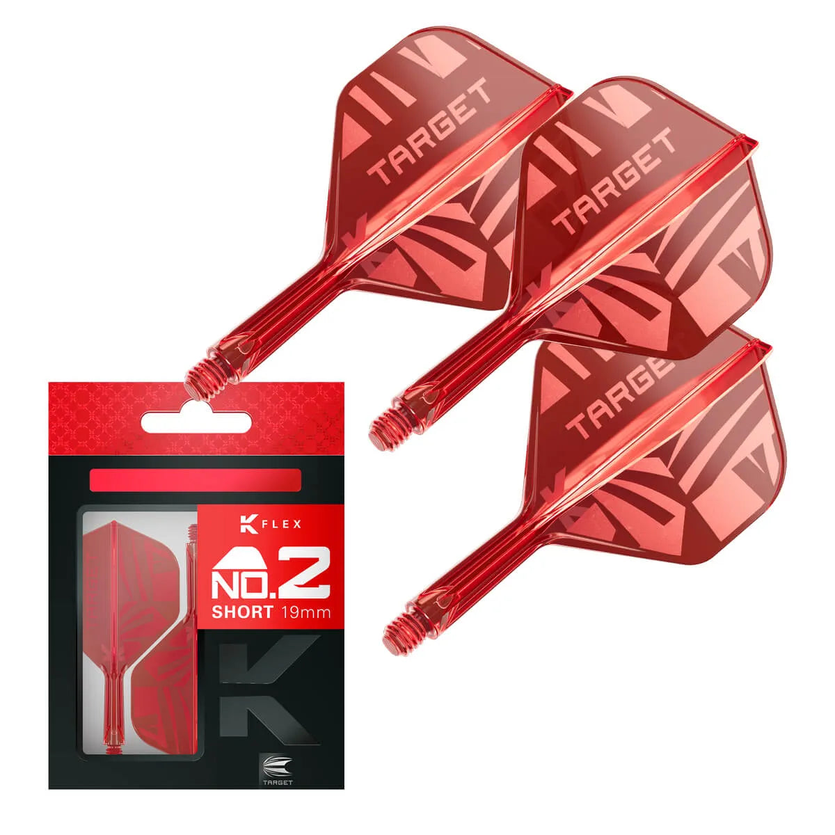Target Darts K-Flex Flight System No2 2026-9-Clear-Short-Premier Darts