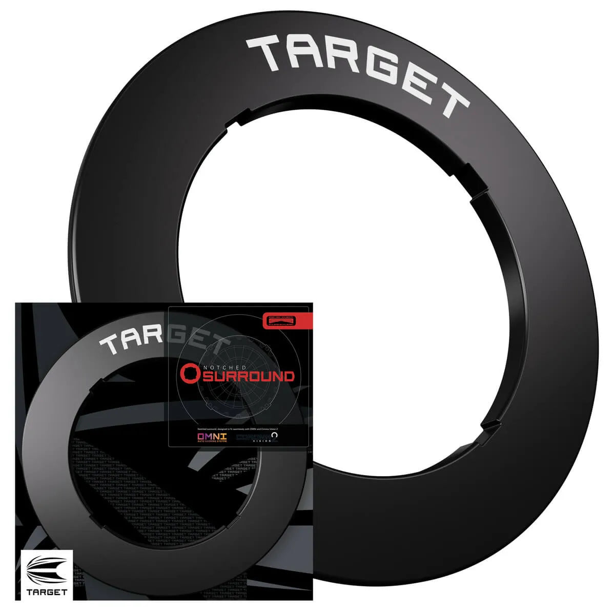 Target Darts Notched Surround-5-Black-Premier Darts