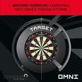 Target Darts Notched Surround-6-Black-Premier Darts