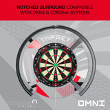 Target Darts Patterned Notched Surround-18-Black-Premier Darts