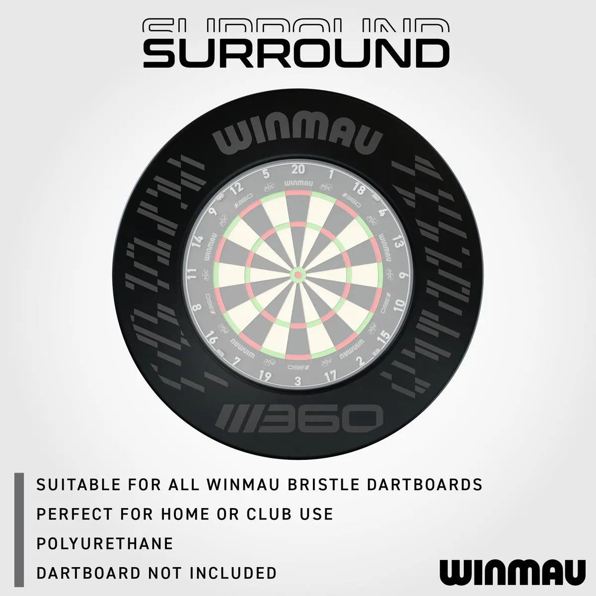 Winmau Blade 360 Black Dartboard Surround
