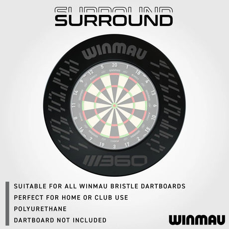 Winmau Blade 360 Black Dartboard Surround