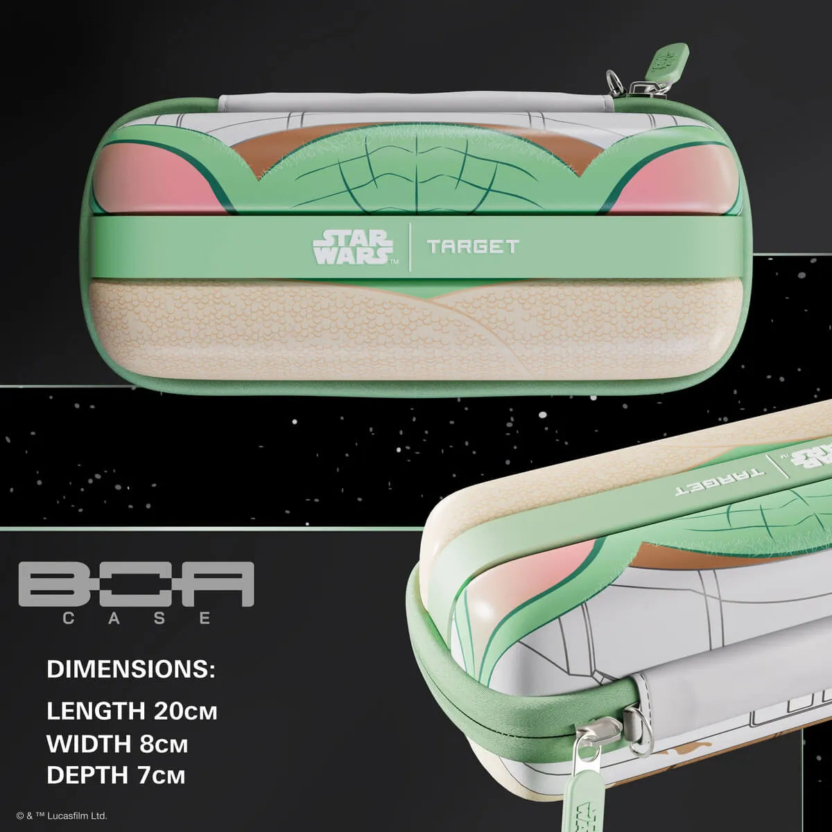 Star Wars | Target Grogu Boa Darts Case-6-Premier Darts