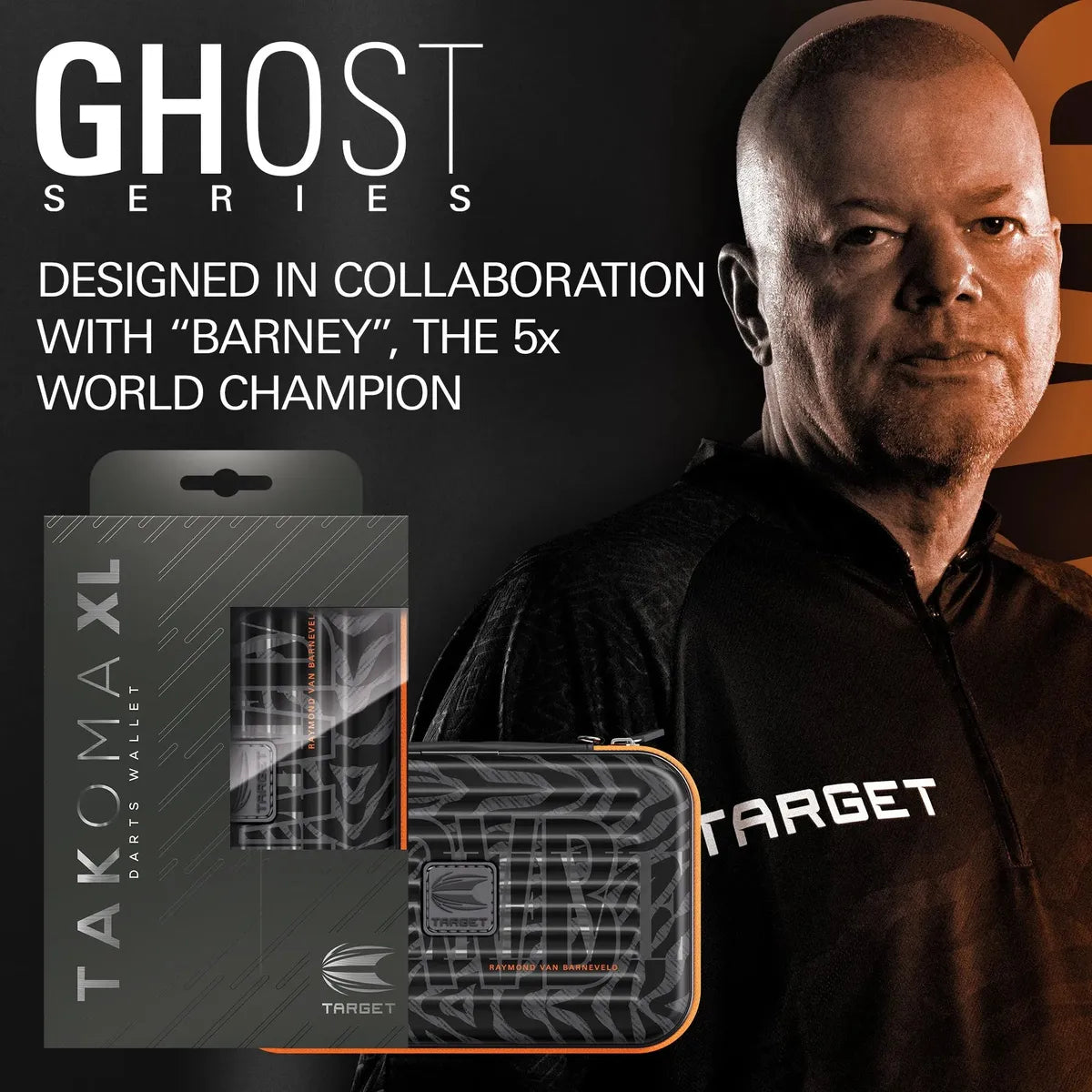 Target Darts Takoma Ghost Series Raymond Van Barneveld XL Case