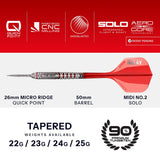 Harrows Damon Heta Geo QP 90% Tungsten Steel Tip Darts-4-22 GRAM-Premier Darts