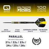 Harrows Dave Chisnall Chizzy QP 90% Tungsten Steel Tip Darts-4-21 GRAM-Premier Darts