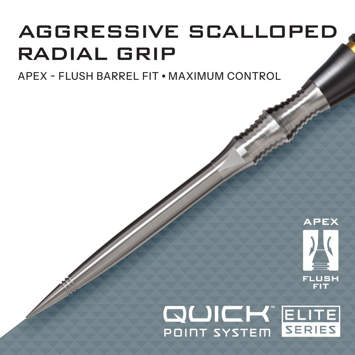 Harrows Apex Spire Elite Series Quick Points-6-Black-30mm-Premier Darts