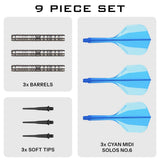 Harrows Flux Pro Tungsten Soft Tip Darts-5-20 GRAM-Premier Darts