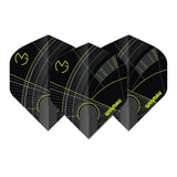 Winmau Prism Delta MvG Black & Green Premium Standard Flights-1-Premier Darts