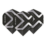 Winmau Prism Delta Metallic Black & Silver Premium Standard Dart Flights-1-Premier Darts