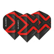 Winmau Prism Delta Metallic Black & Red Premium Standard Dart Flights-1-Premier Darts