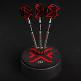 Winmau Prism Delta Metallic Black & Red Premium Standard Dart Flights-5-Premier Darts